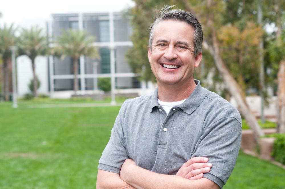 man smiling
