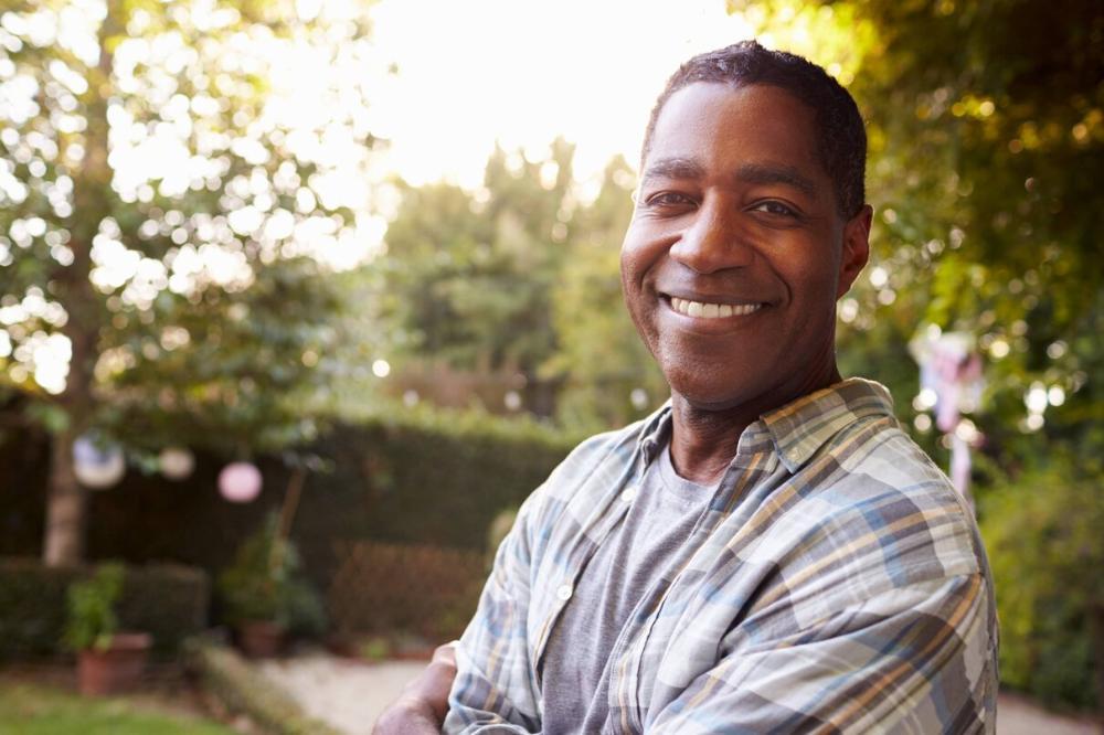 man smiling