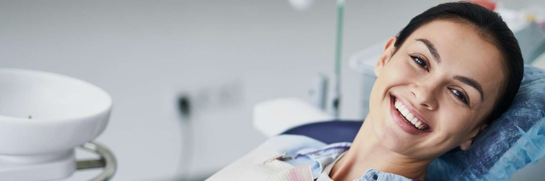 Female patient in Northborough smiling after dental procedure