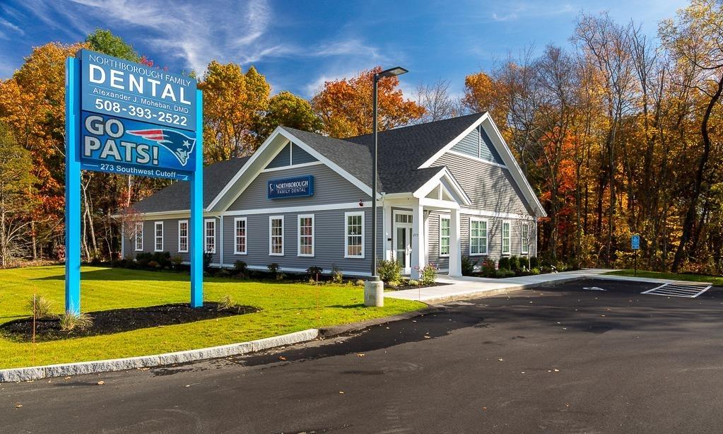 Northborough Family Dental Sign outside of office