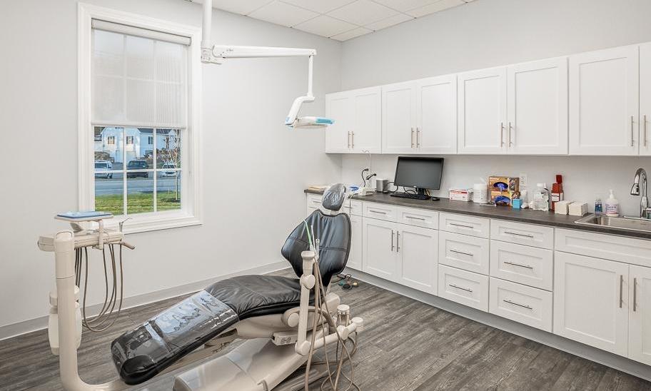 Treatment room in modern dental office in Northborough 